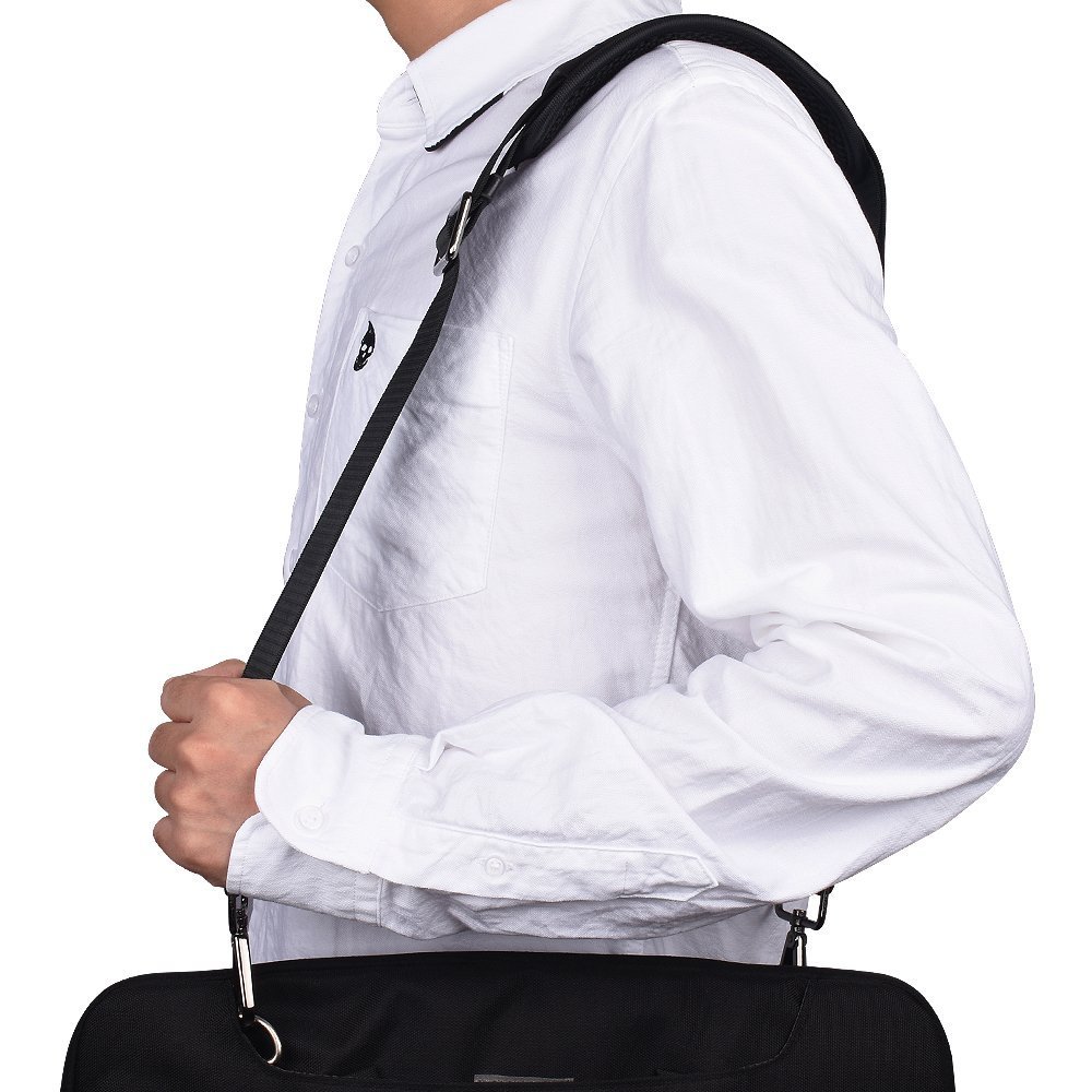 Padded Adjustable Single Shoulder Strap For Laptop Gym Sports Bag Black Metal Ho - Picture 11 of 21